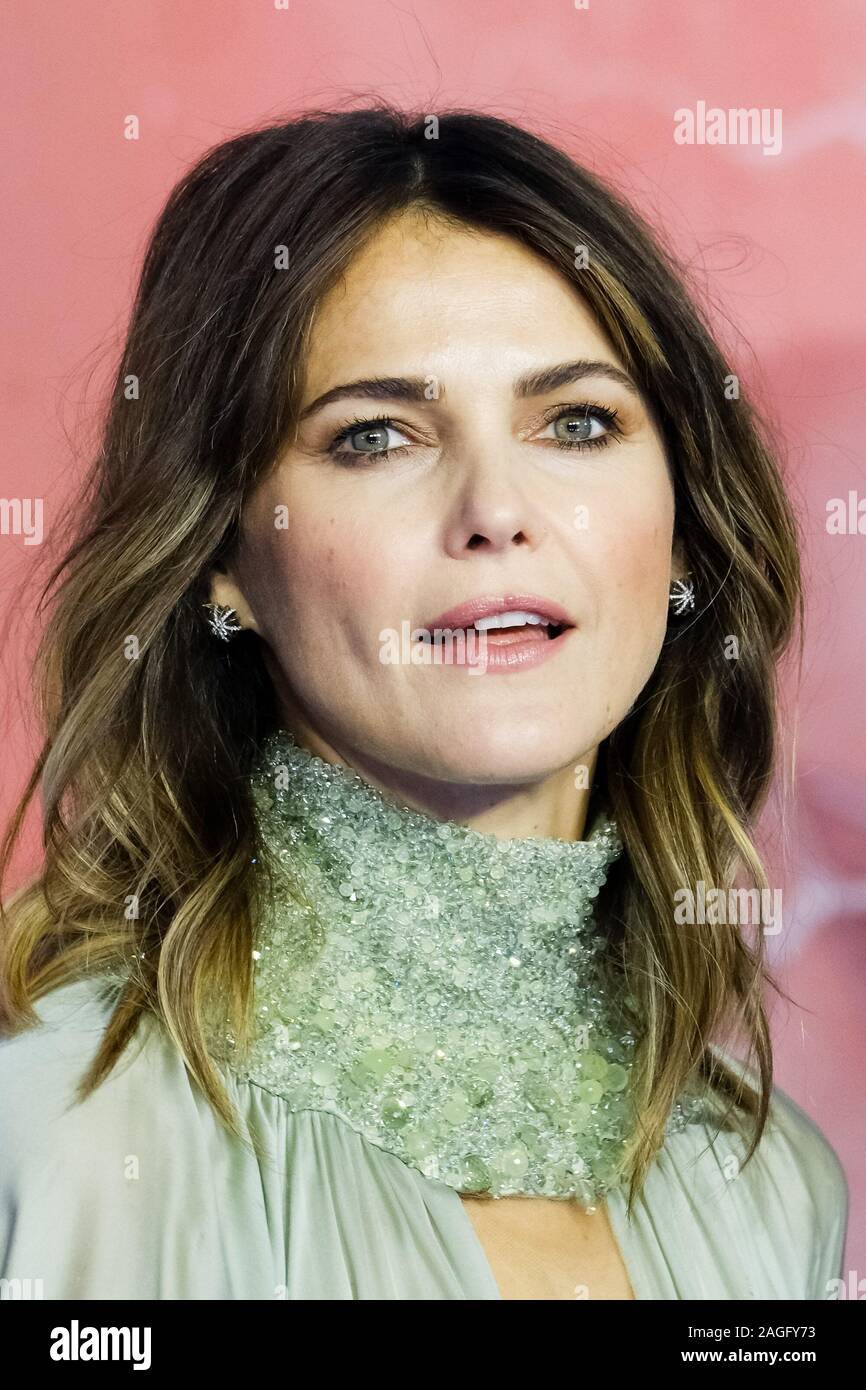 Cineworld Leicester Square, London, UK. 18 December 2019.  Keri Russell  poses at European Premier of Star Wars: The Rise of Skywalker. . Picture by Julie Edwards./Alamy Live News Stock Photo