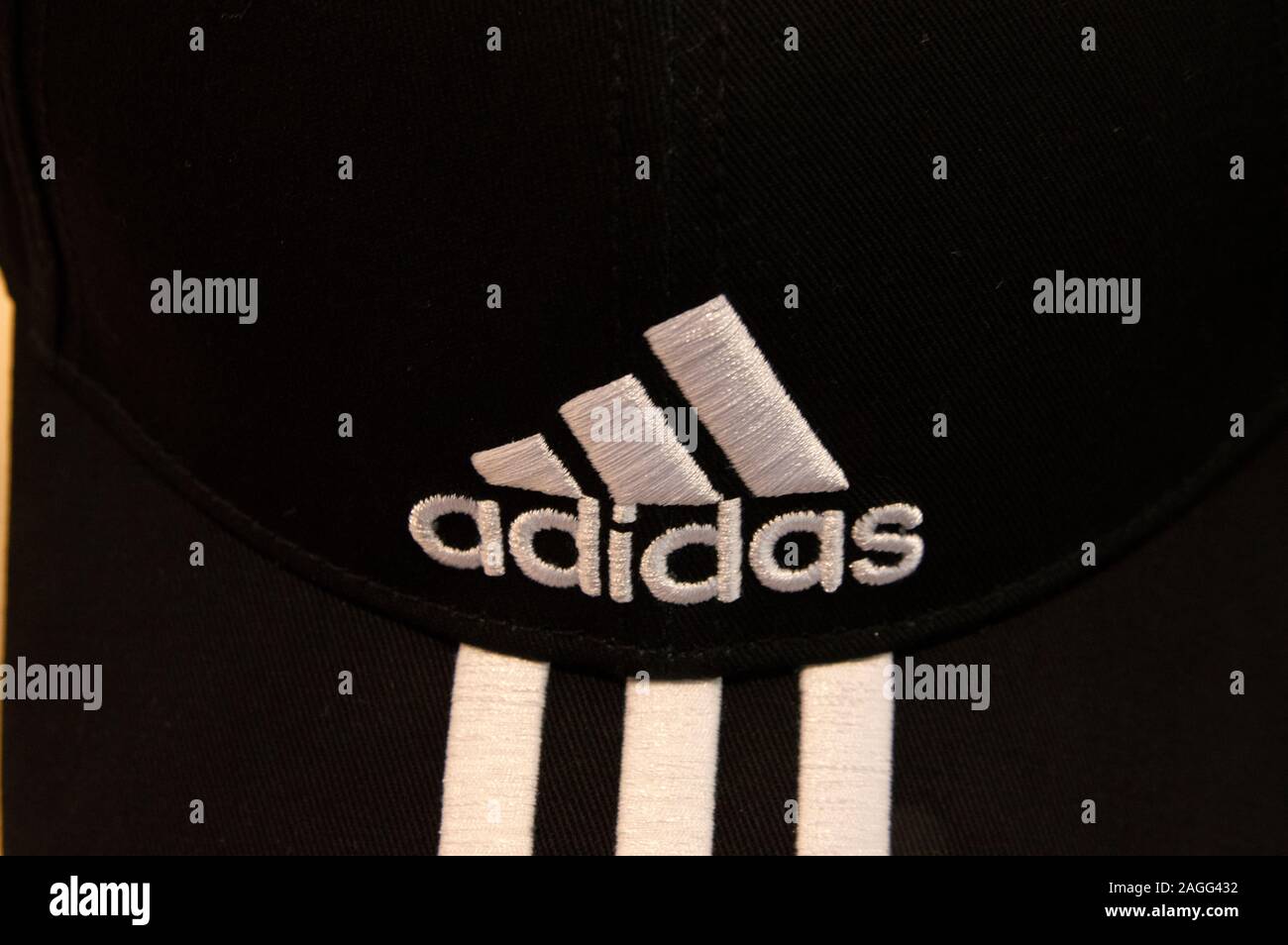 Adidas Logo On A Baseball Hat At Amsterdam The Netherlands 2019 Stock Photo  - Alamy