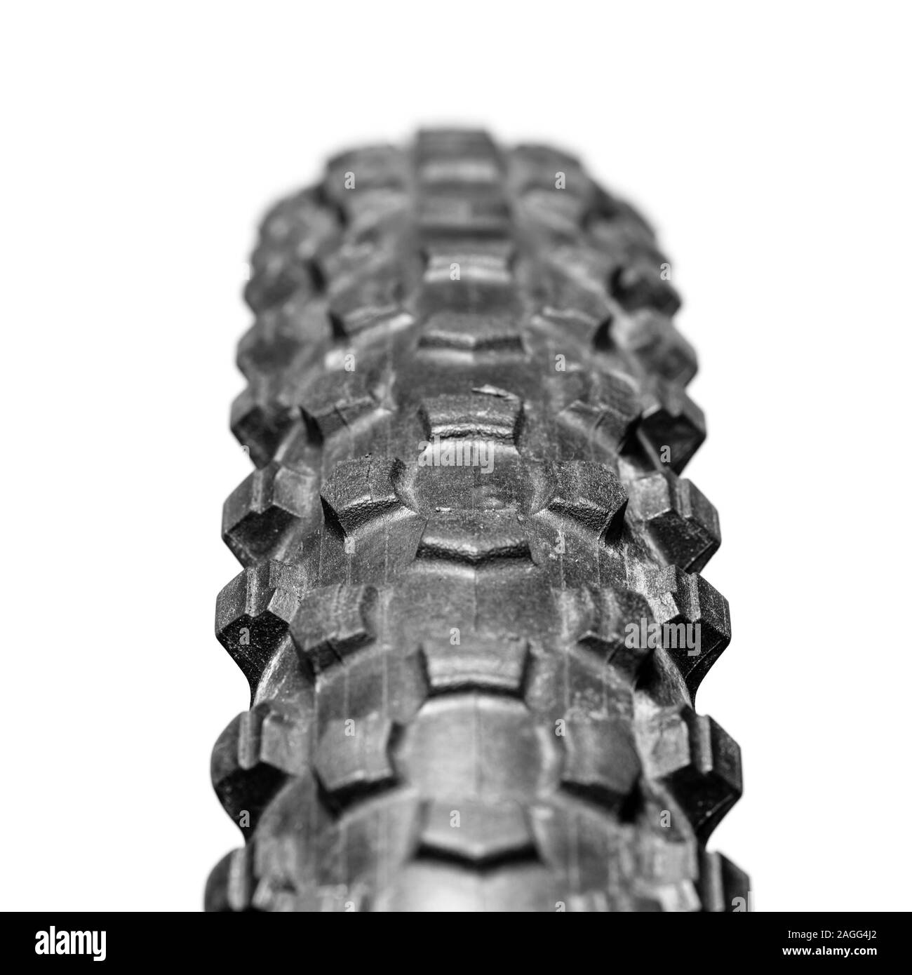 Knobby mountain bike tire close up Stock Photo Alamy