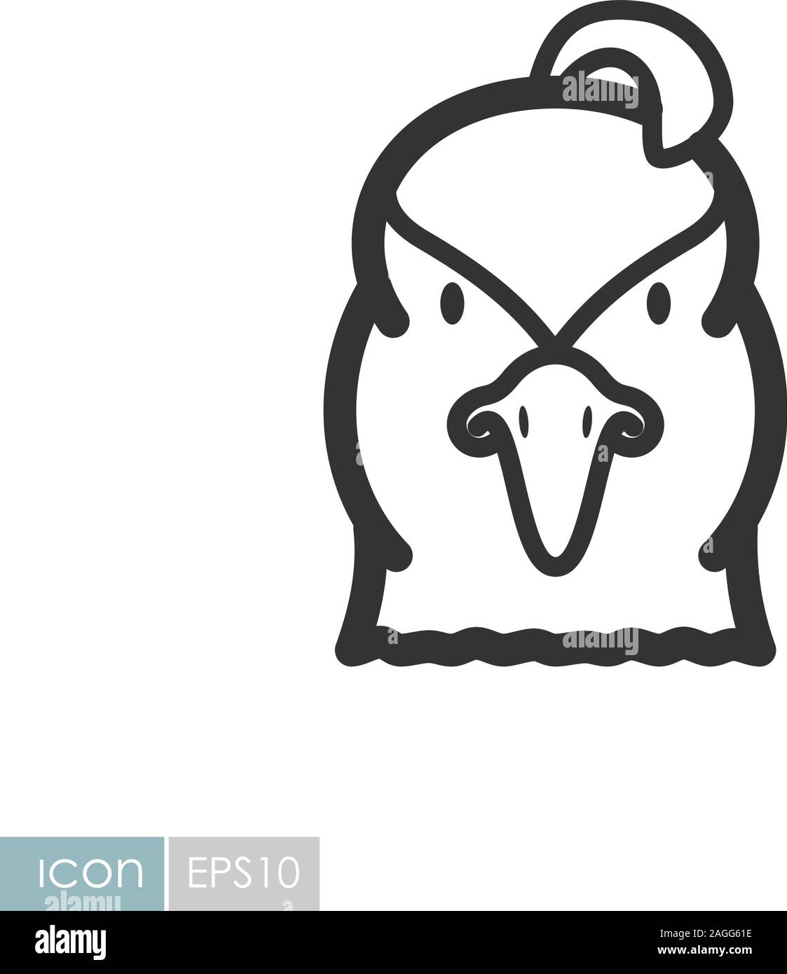 Quail icon. Animal head vector symbol eps 10 Stock Vector Image & Art ...