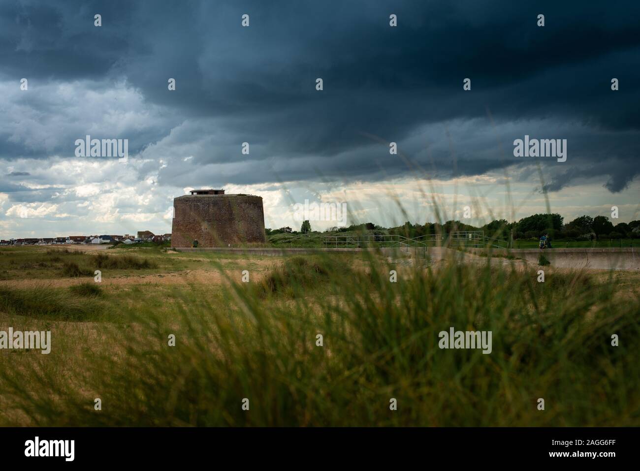 The Martello tower in Clacton on Sea, Essex, batteries and signal