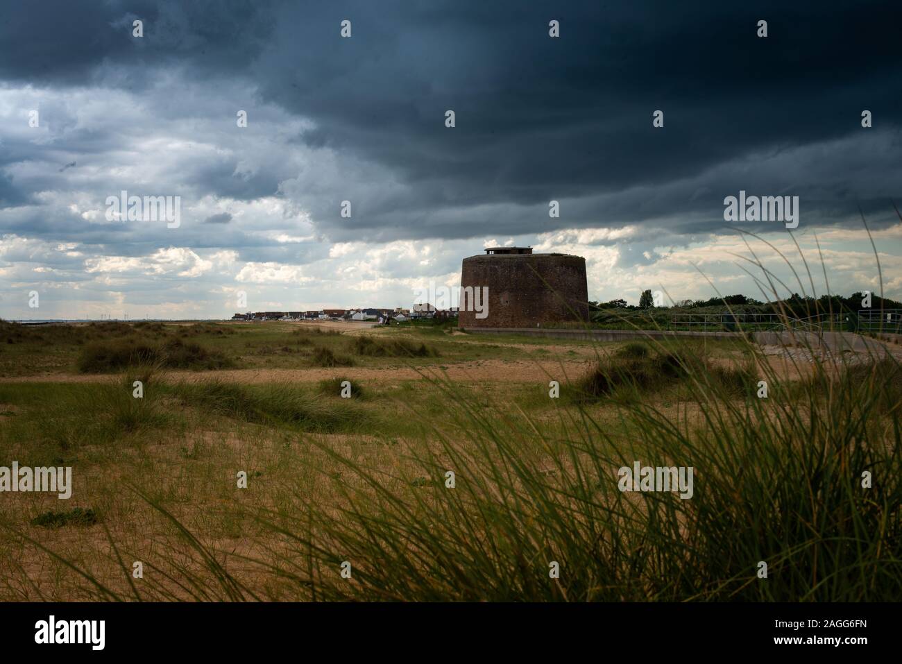 The Martello tower in Clacton on Sea, Essex, batteries and signal