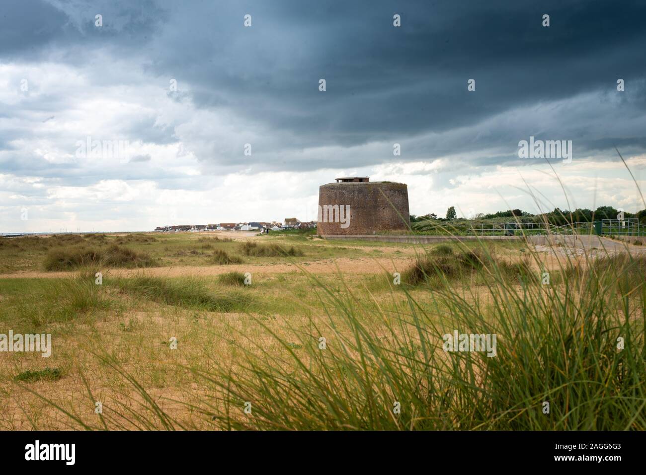 The Martello tower in Clacton on Sea, Essex, batteries and signal