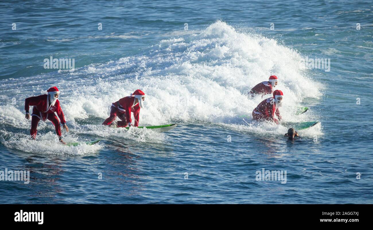 Surfing santa 2025 pajamas