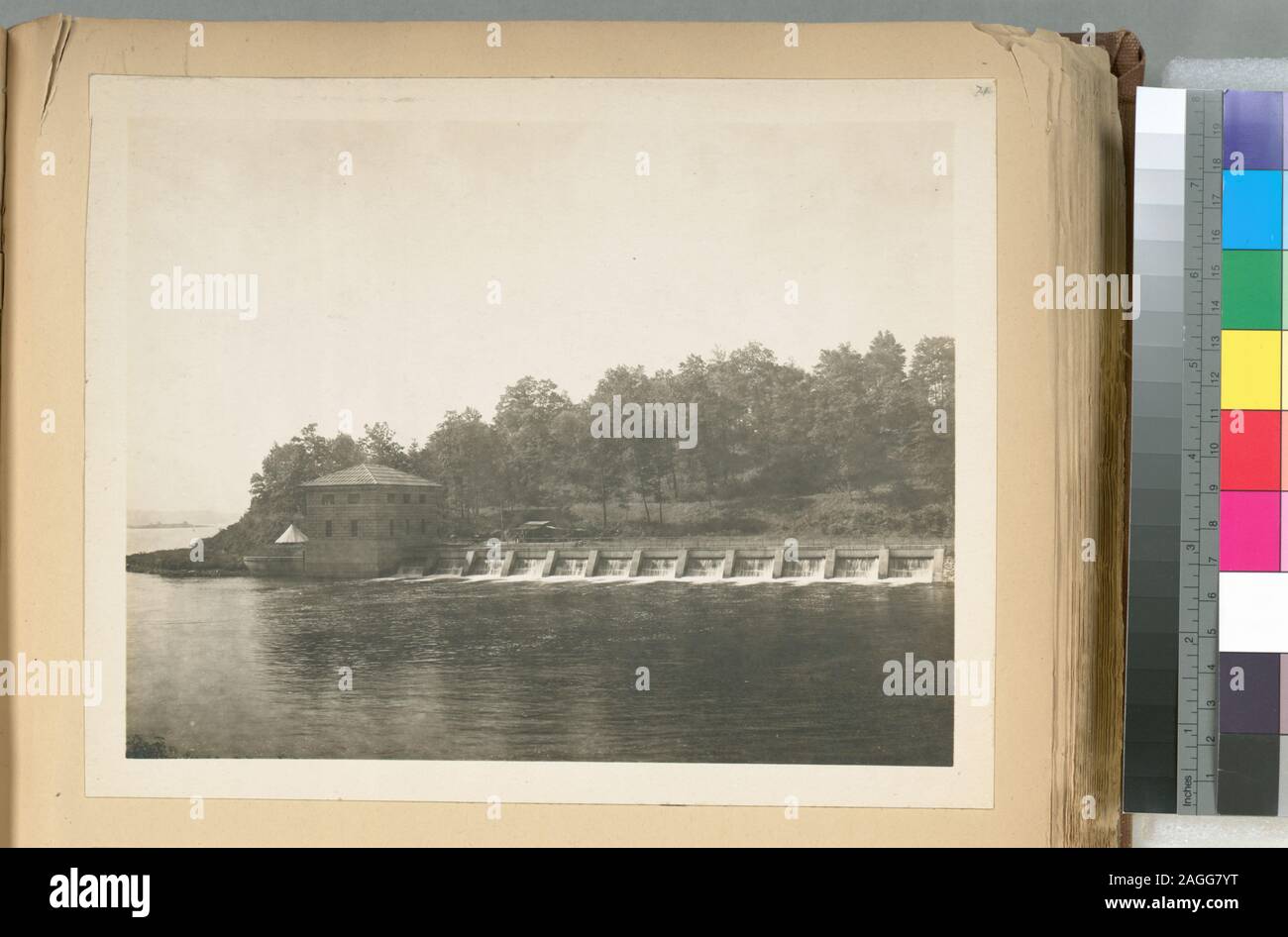 Influent Wier A collection of separate photographs accompanied by a typewritten ...