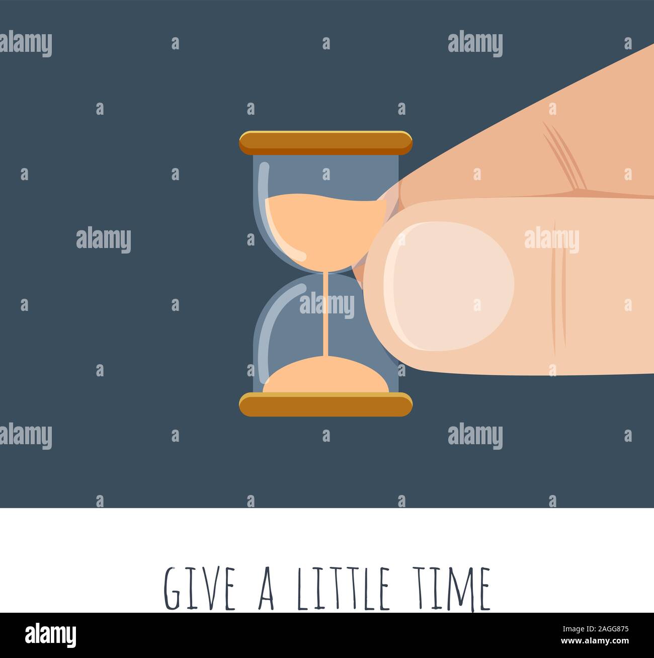 Give a little time. Vector Illustration Poster Stock Vector Image & Art