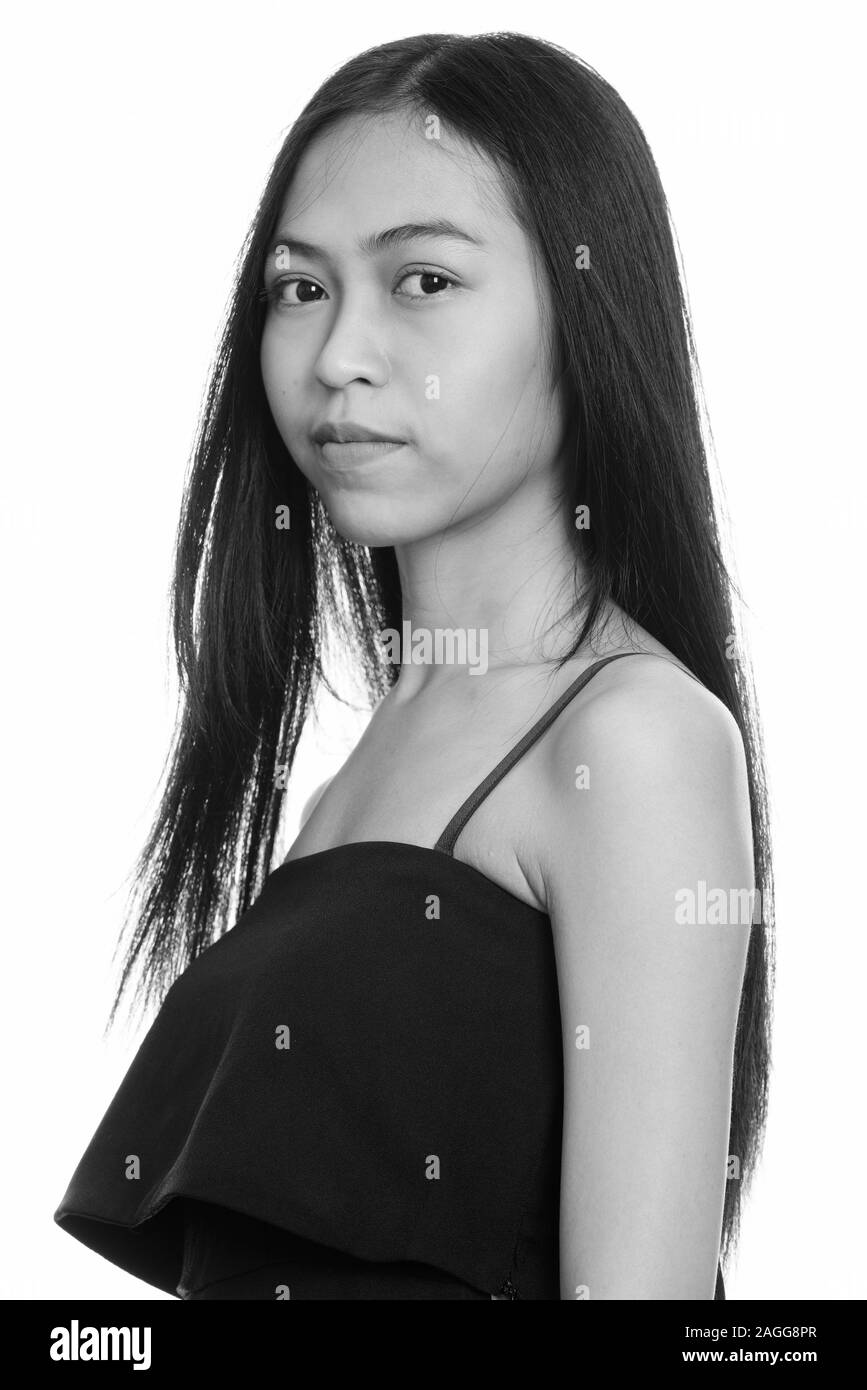 Close up of young Asian teenage girl Stock Photo