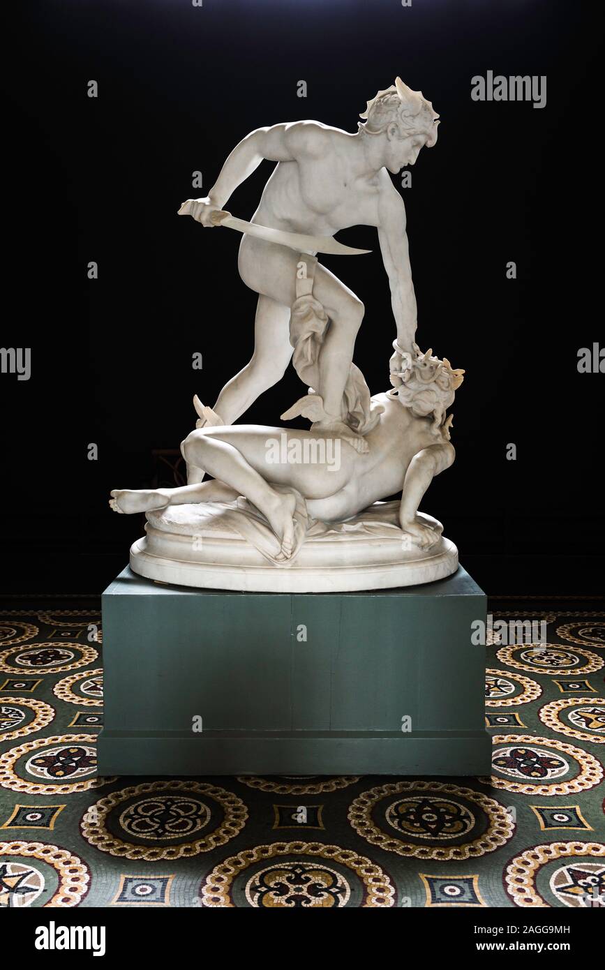 Perseus, view of the sculpture titled Perseus Slaying Medusa (1903