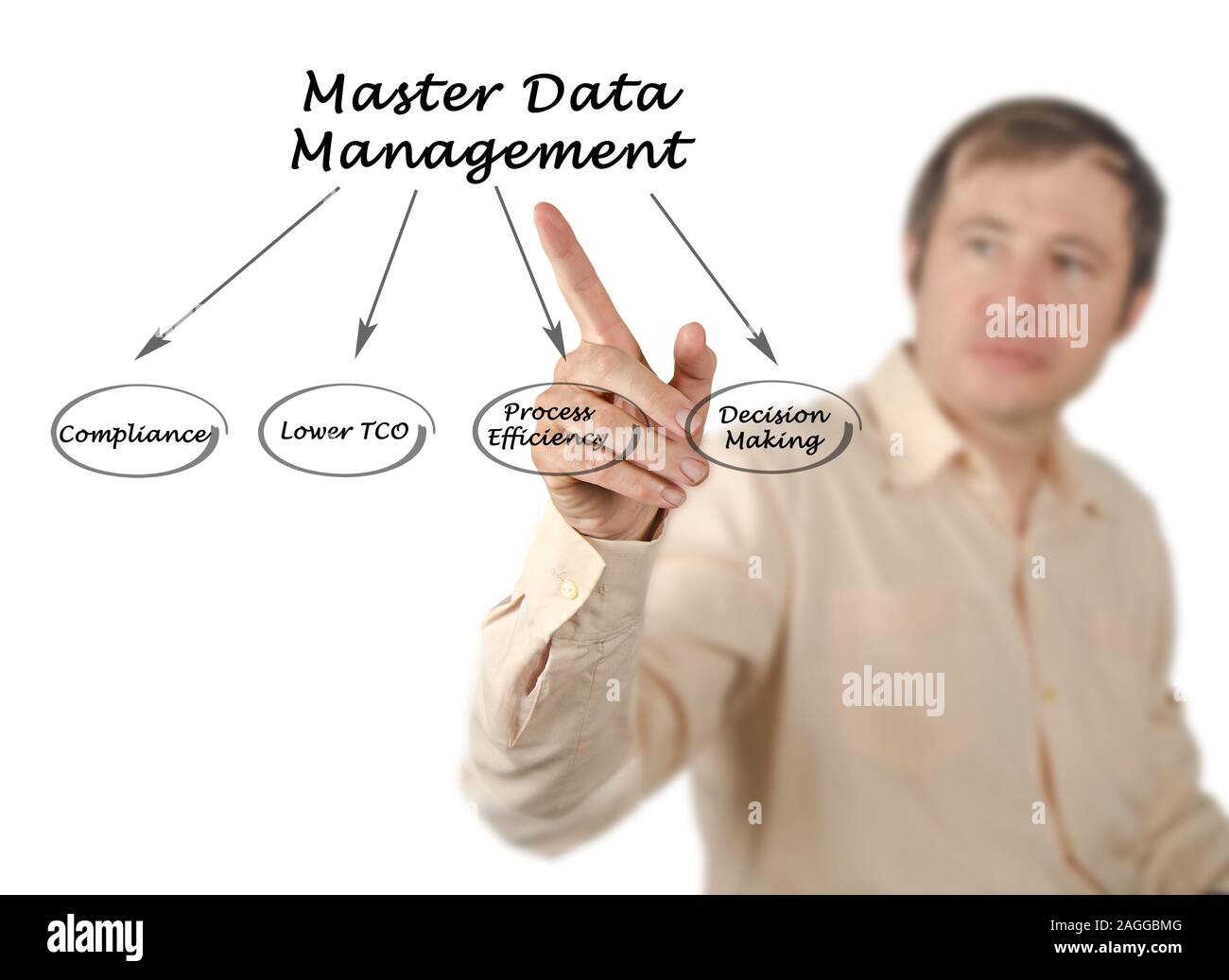Diagram of Master Data Management Stock Photo - Alamy