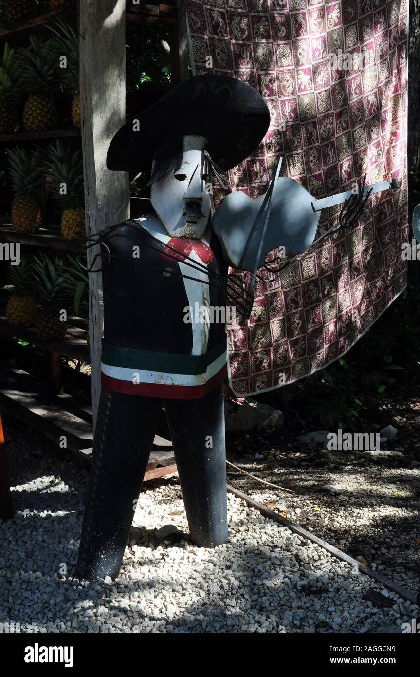 A Metal Musician Statue Stock Photo Alamy