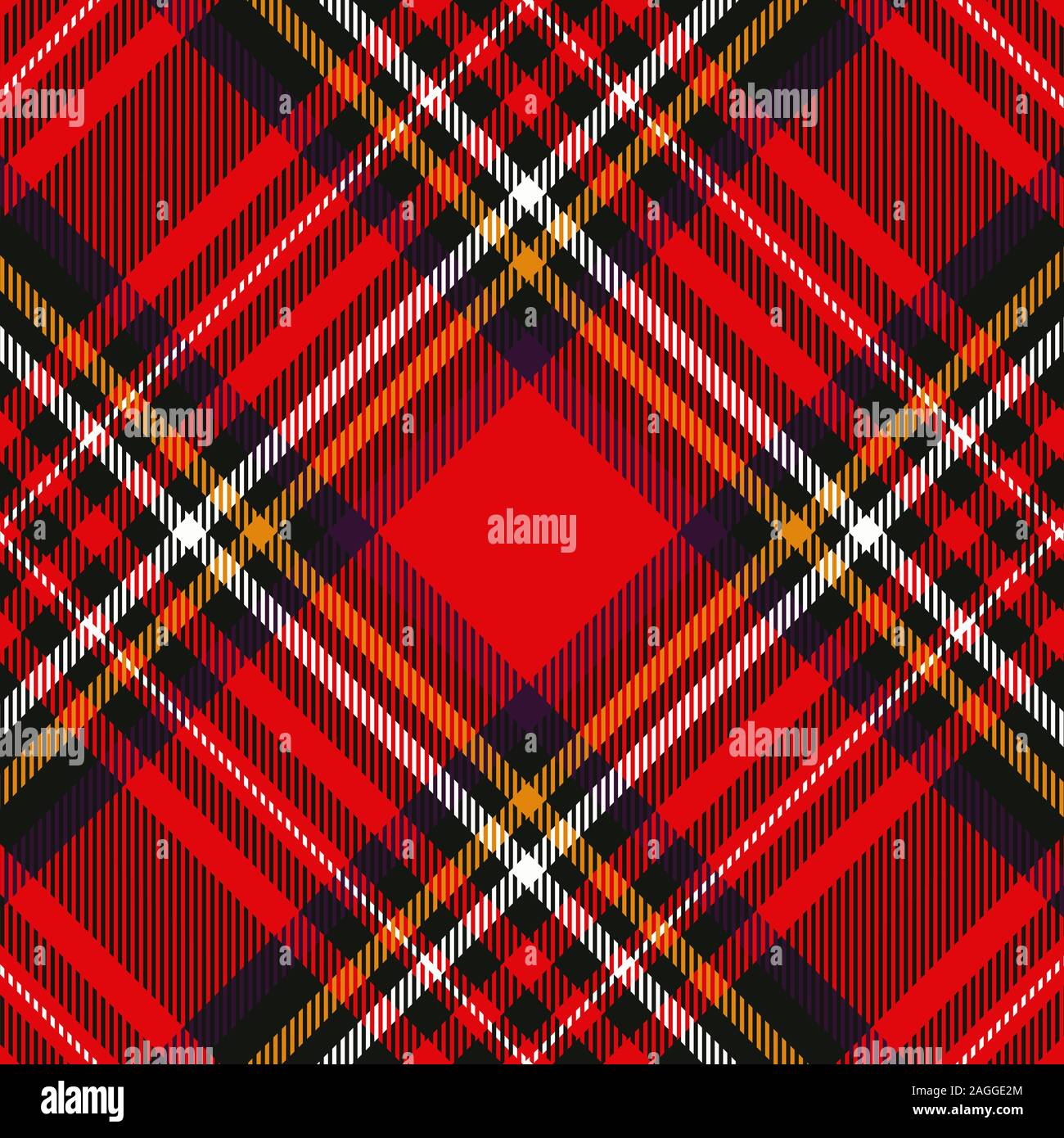 Tartan plaid red and black seamless checkered vector pattern. Vector EPS 10 Stock Vector
