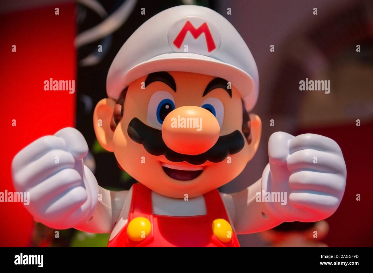 Mario Bross Figure At The Cool Japan Exhibition At The Tropenmuseum Amsterdam The Netherlands 2019 Stock Photo