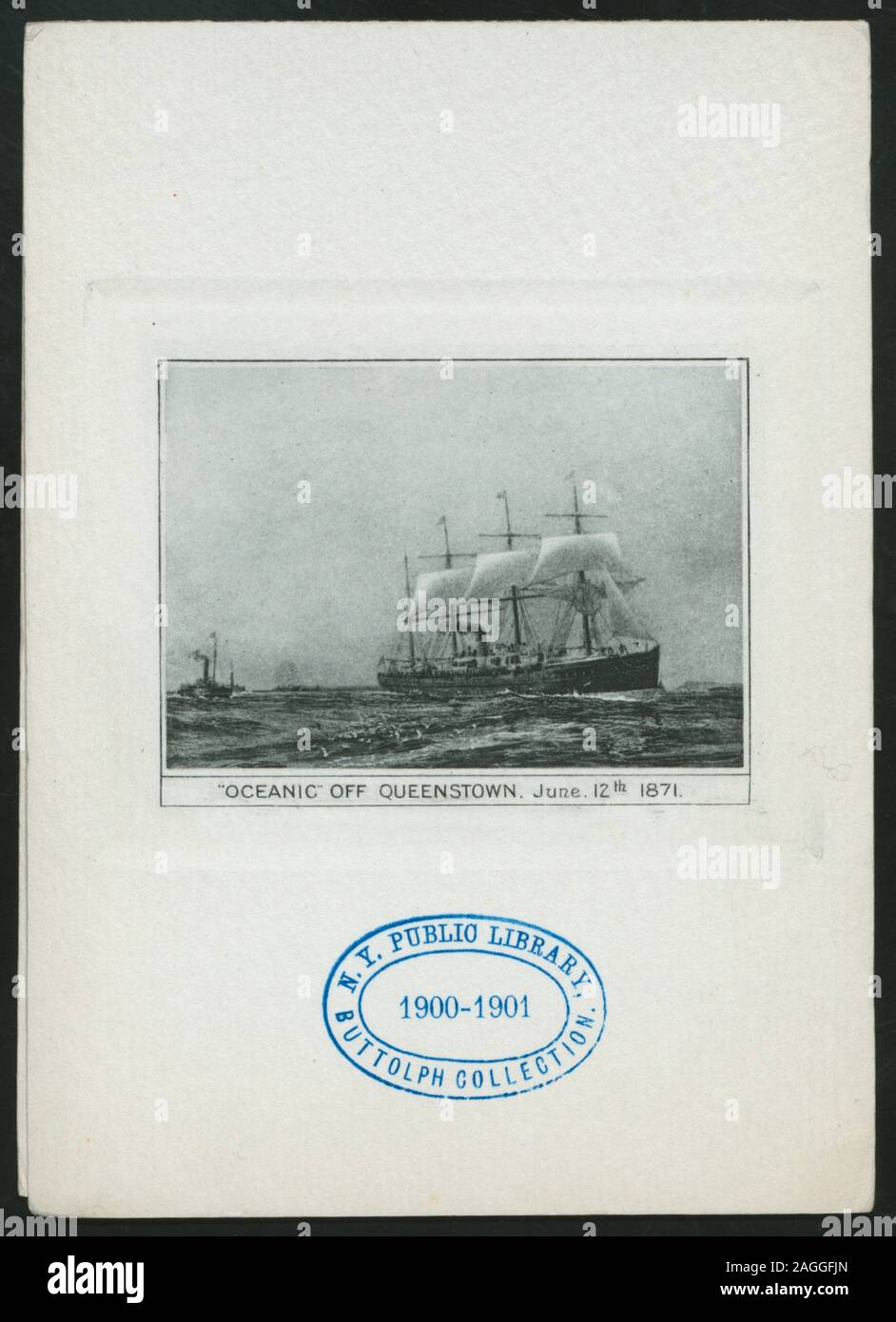 OCEANIC OF 1871 PICTURED ON FRONT COVER; LUNCH [held by] [RED STAR LINE ...