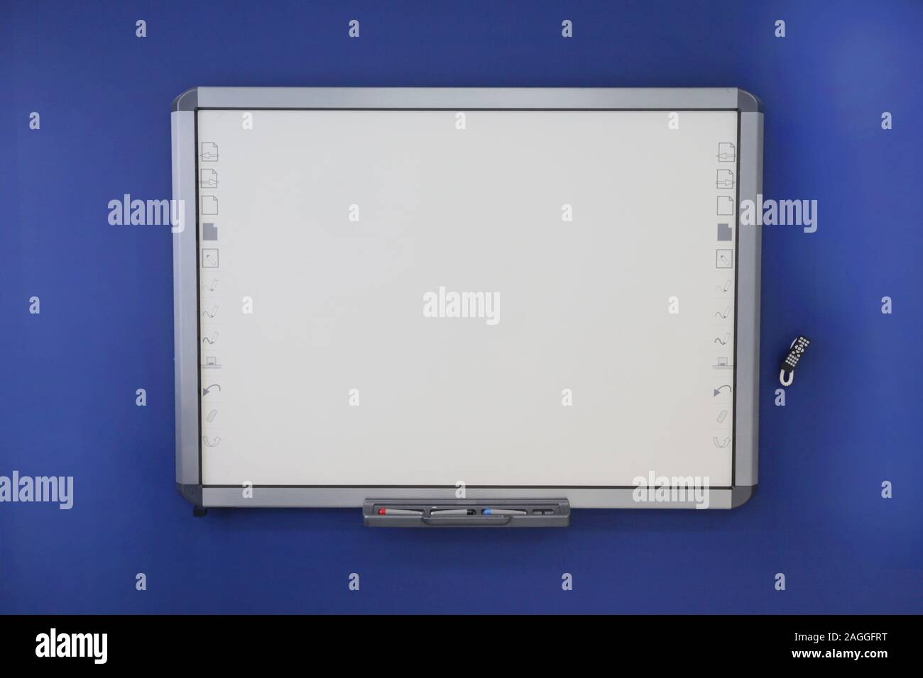 Smart board in the classroom. Interactive board Stock Photo Alamy