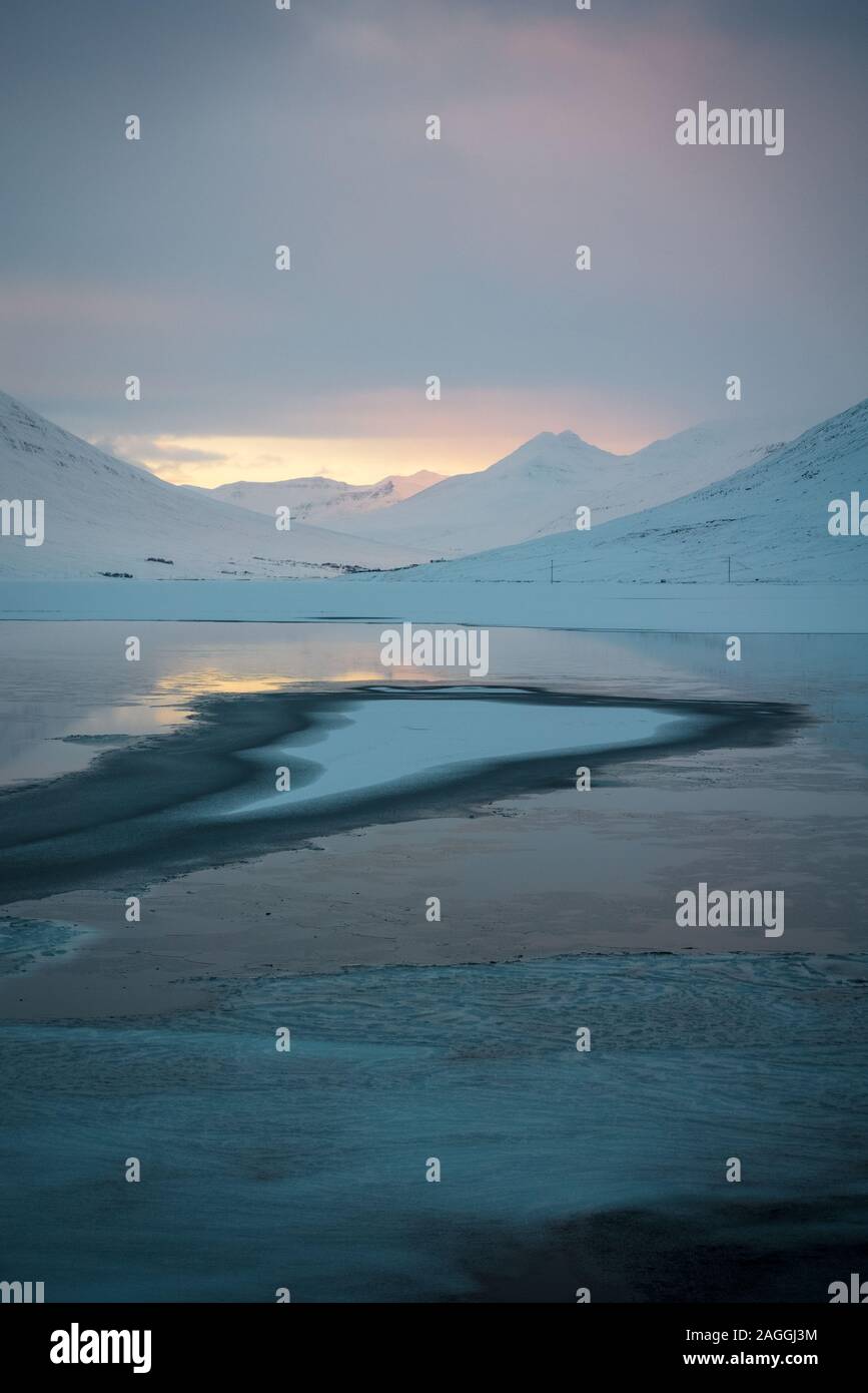 iceland winter time Stock Photo