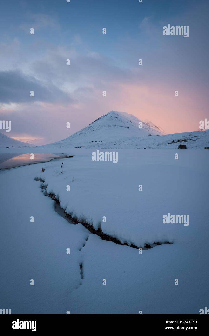 iceland winter time Stock Photo