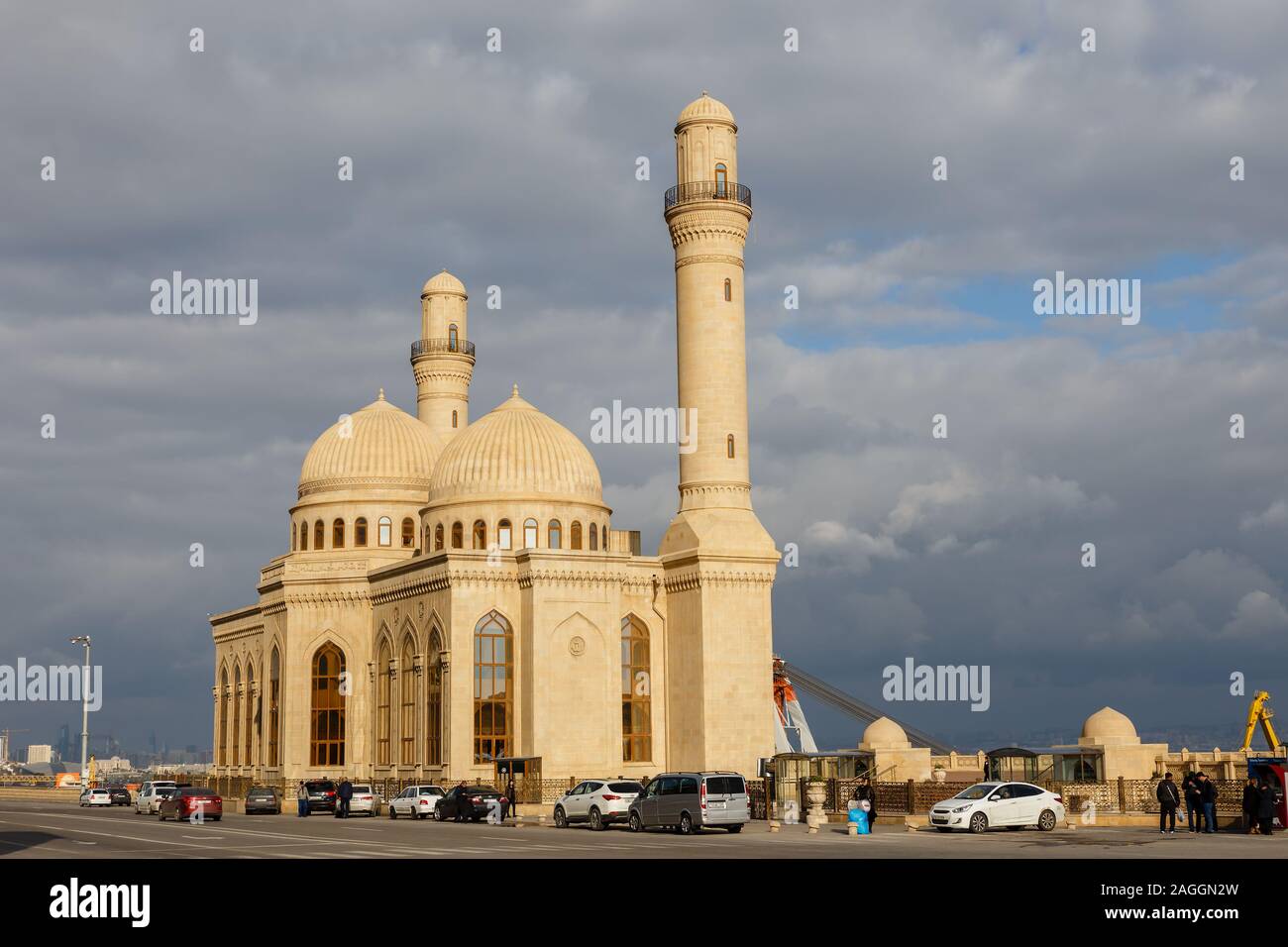 Baku, Azerbaijan - November 14, 2019: The Bibi-Heybat Mosque is a historical mosque in Baku. Stock Photo