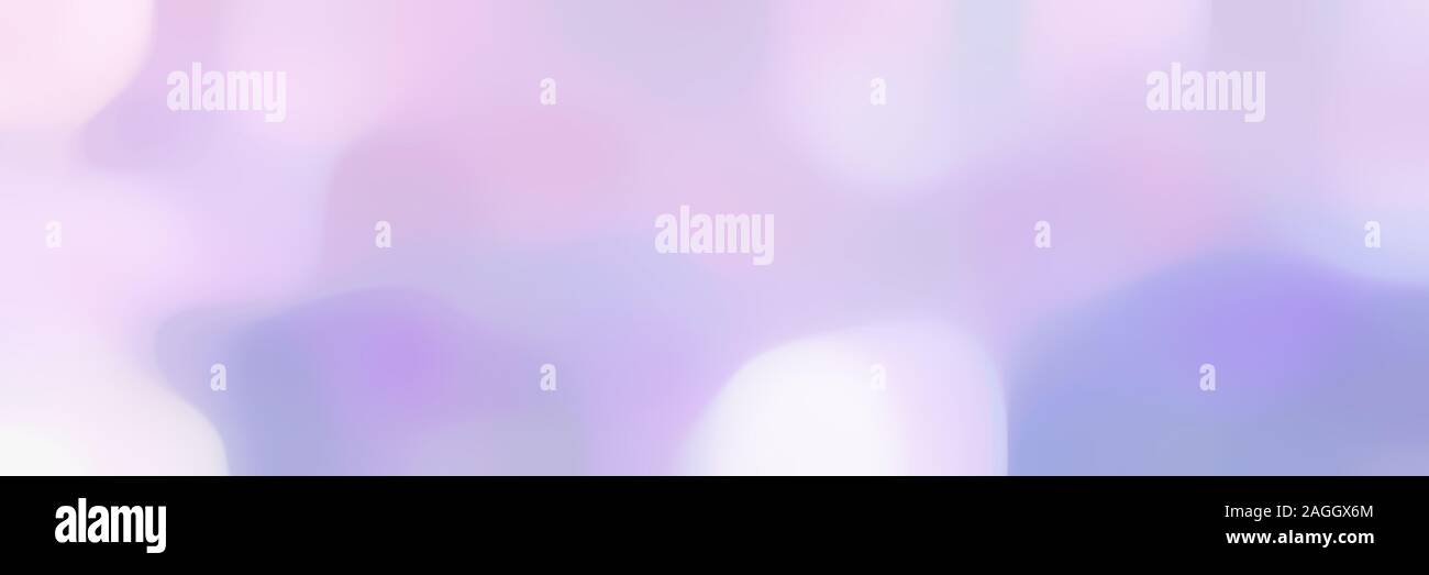 blurred bokeh horizontal background with lavender blue, light pastel