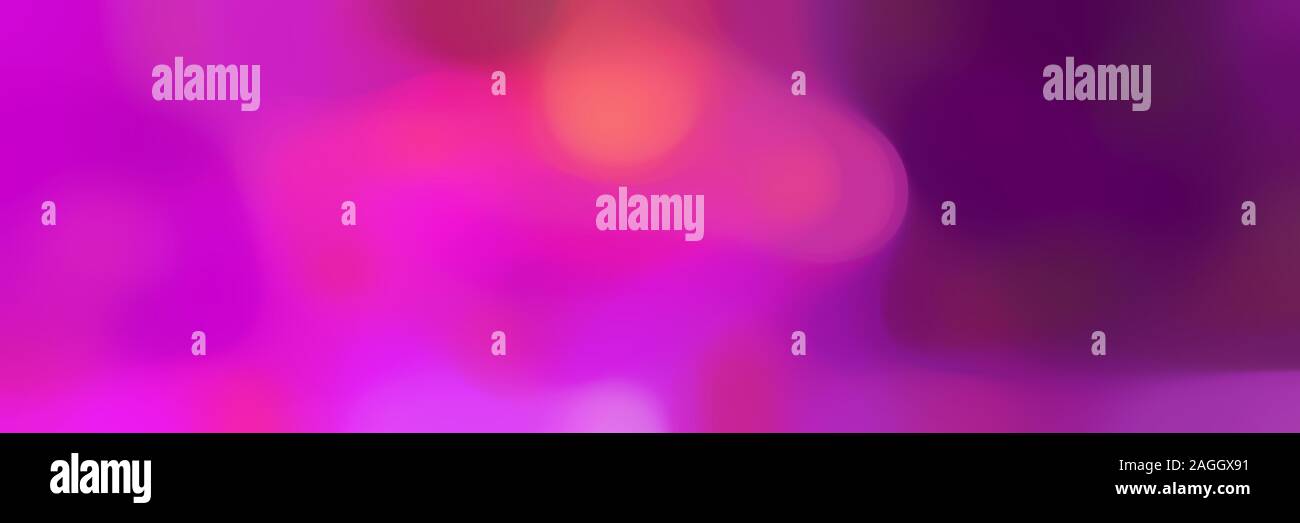 blurred bokeh horizontal background with medium violet red, very dark ...