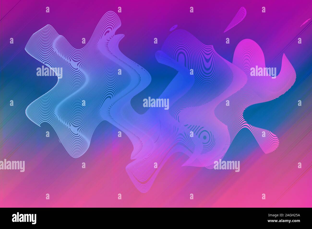 Purple abstract blob shapes hi-res stock photography and images - Alamy