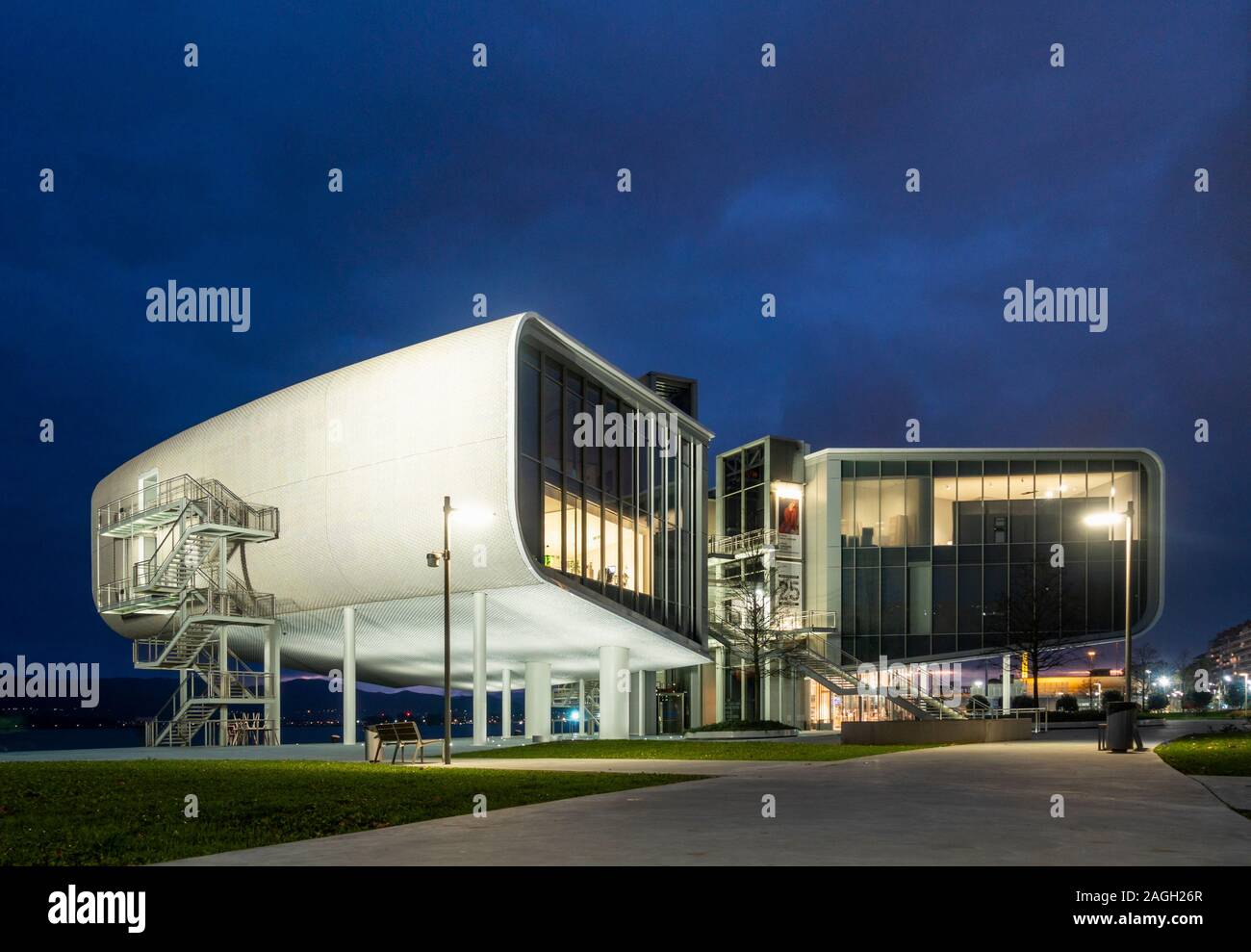 Santander, Cantabria, Spain. Centro Botín art gallery, designed by Pritzker Prize-winner architect Renzo Piano. Stock Photo