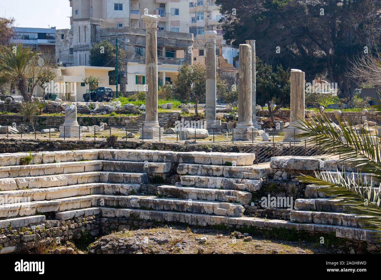 4th-century rectangular arena, Al Mina Archeological Site, Tyre ...