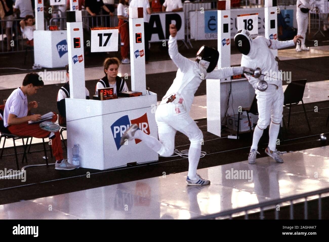 1990 World Fencing Championships, Lyon, France Stock Photo Alamy