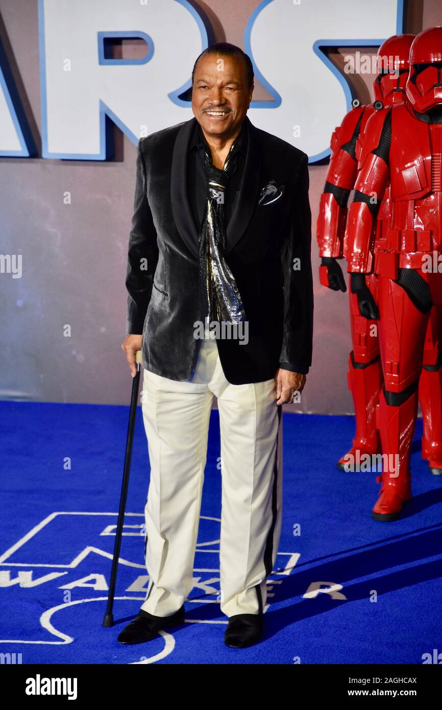 Billy Dee Williams. Star Wars: The Rise of Skywalker. European Premiere, Cineworld Leicester Square, London. UK Stock Photo