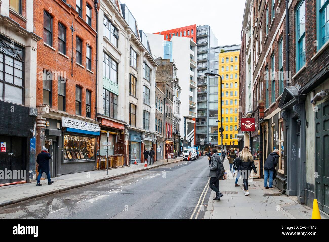 Denmark street london tin pan alley hires stock photography and images