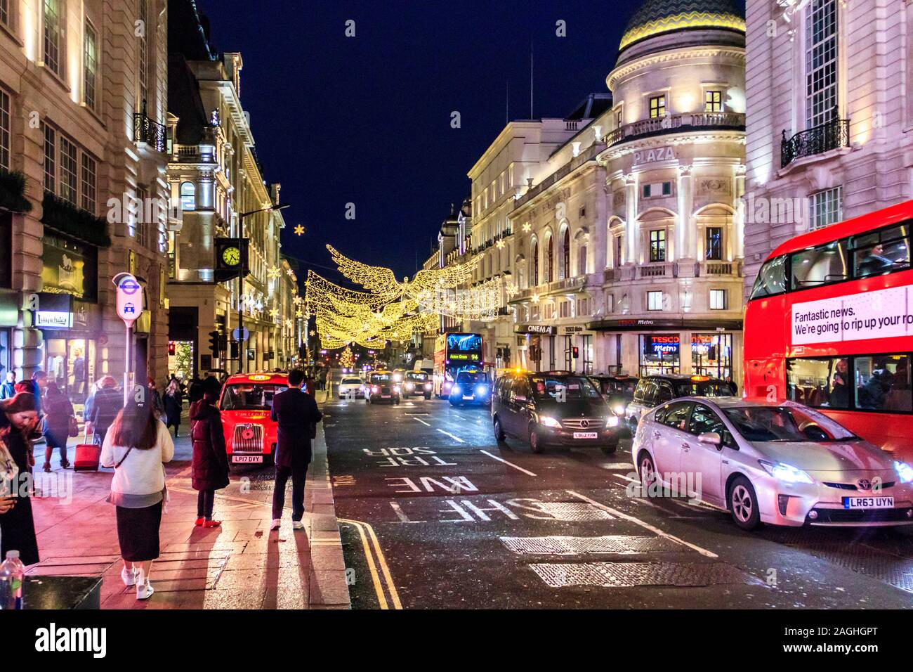 Christmas lights in Regent Street, London, UK Stock Photo Alamy