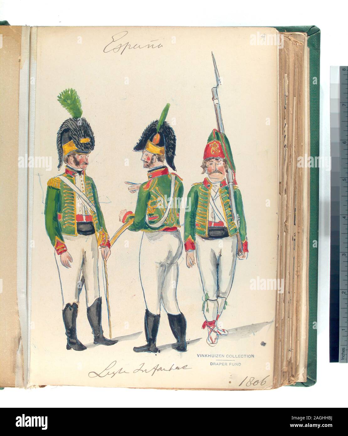 Draper Fund; Ligera Infanteria (1806). Stock Photo