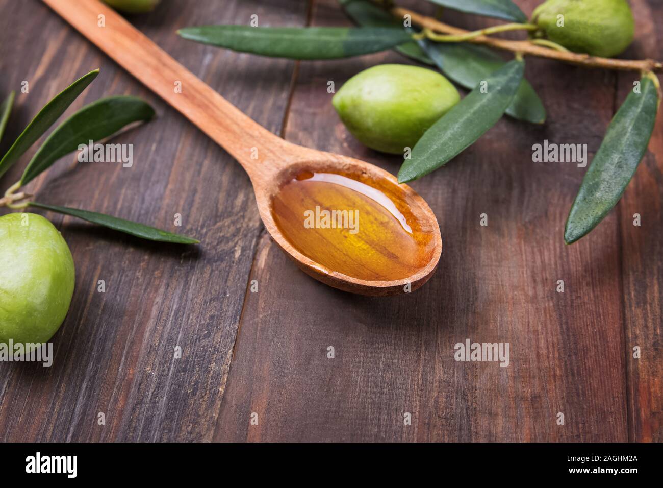 Olive oil in spoon hi-res stock photography and images - Alamy