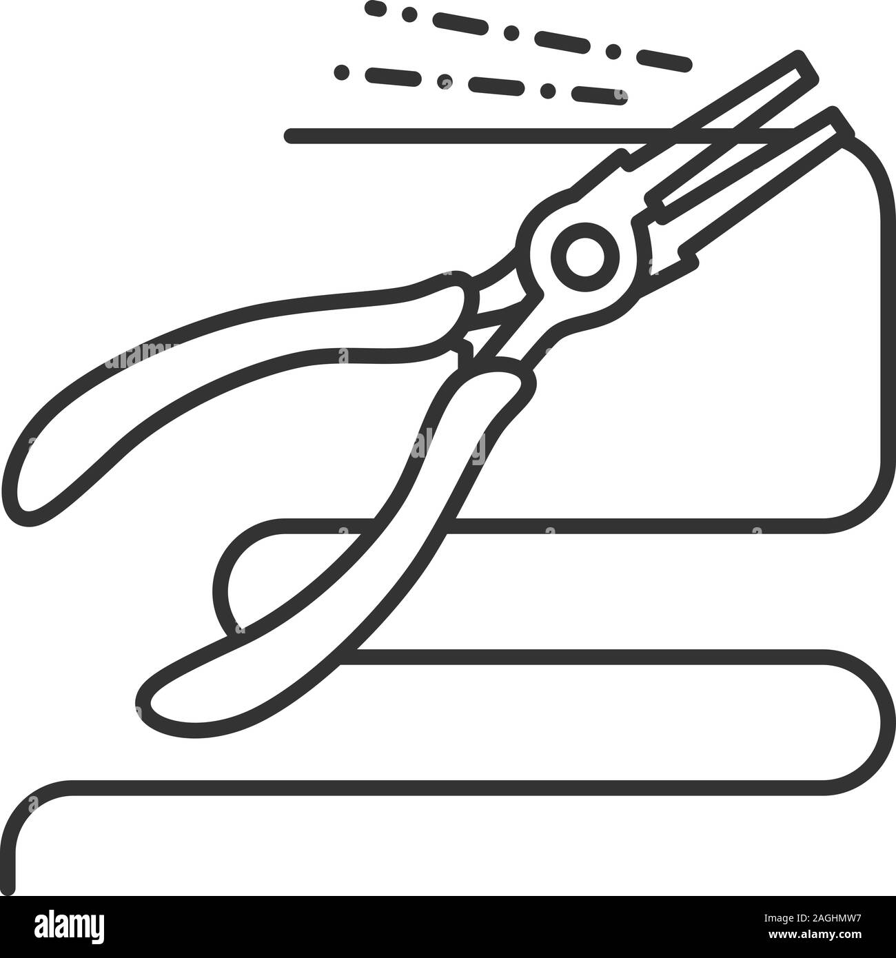 pliers drawing outline eps 10 9250216 Vector Art at Vecteezy