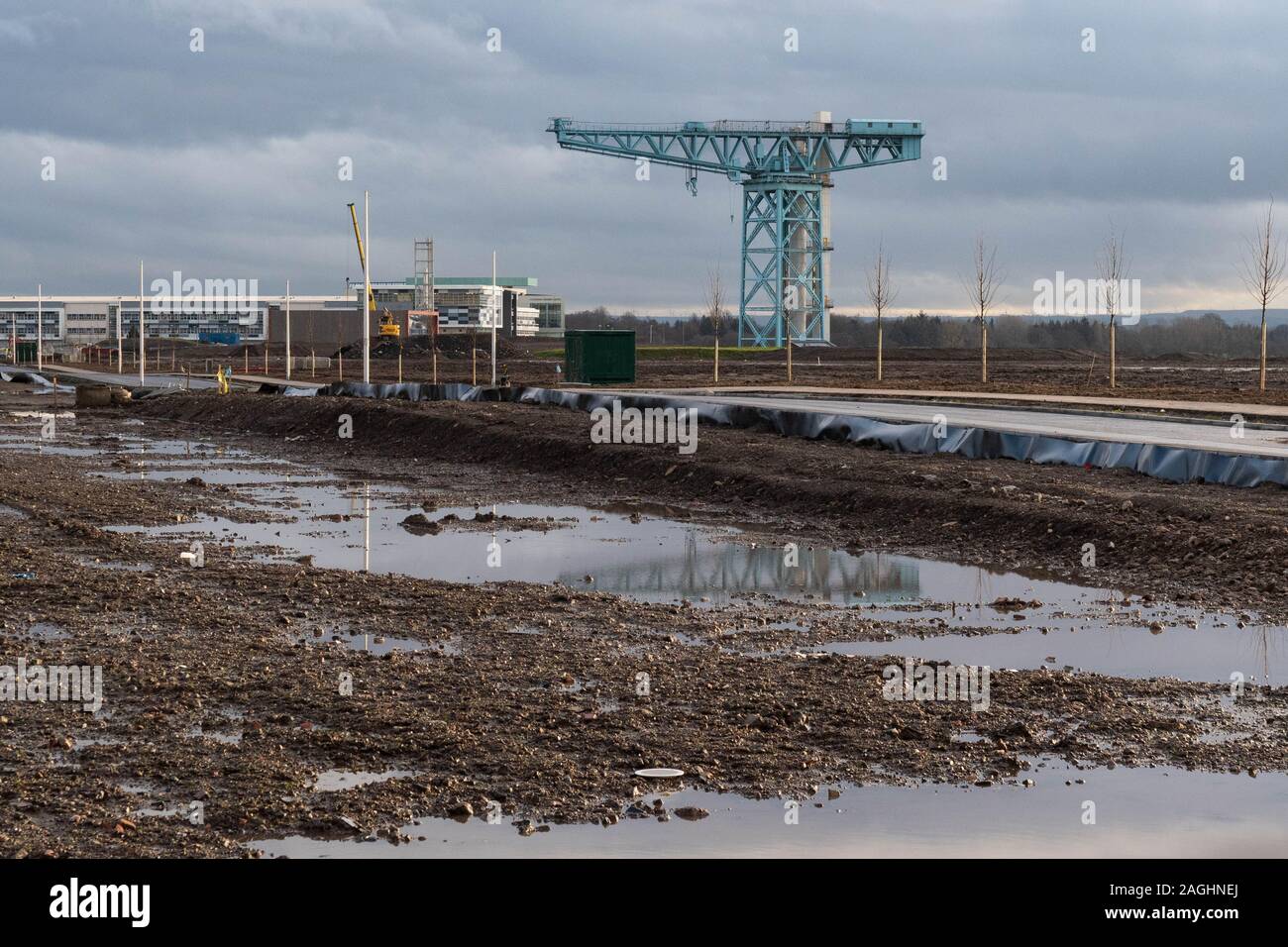 Queen's Quay redevelopment of John Browns Shipyard, Clydebank, Scotland