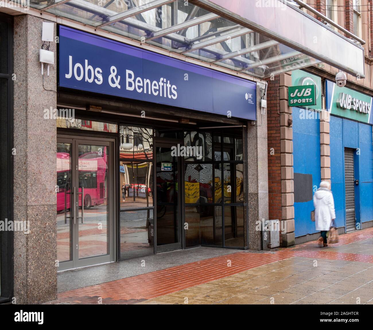 Belfast, Northern Ireland, UK, 19 December, 2019 Jobs and Benefits