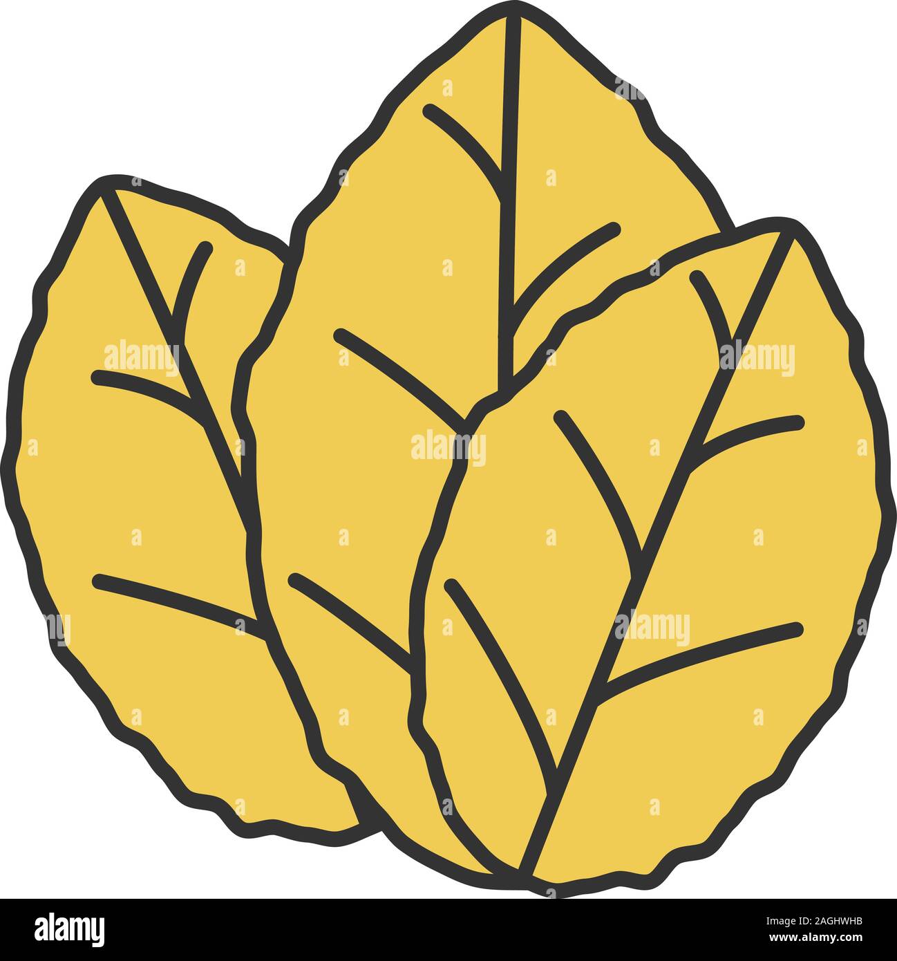 tobacco leaf icon Logo Illustration Graphic by tomiyslank  Creative Fabrica Tobacco Leaf Logo Illustration Design