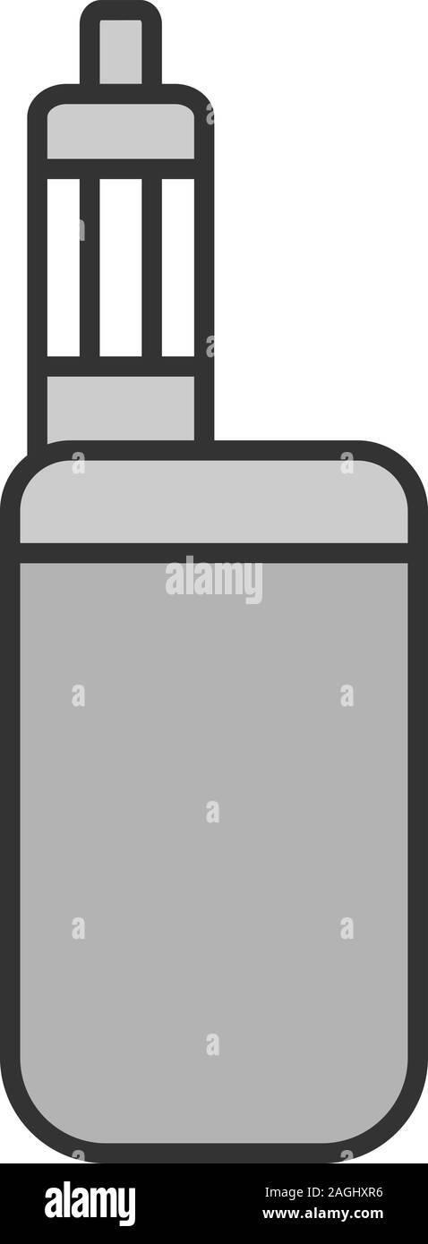 E-cigarette color icon. Vaporizer. Vape box mod. Isolated vector ...
