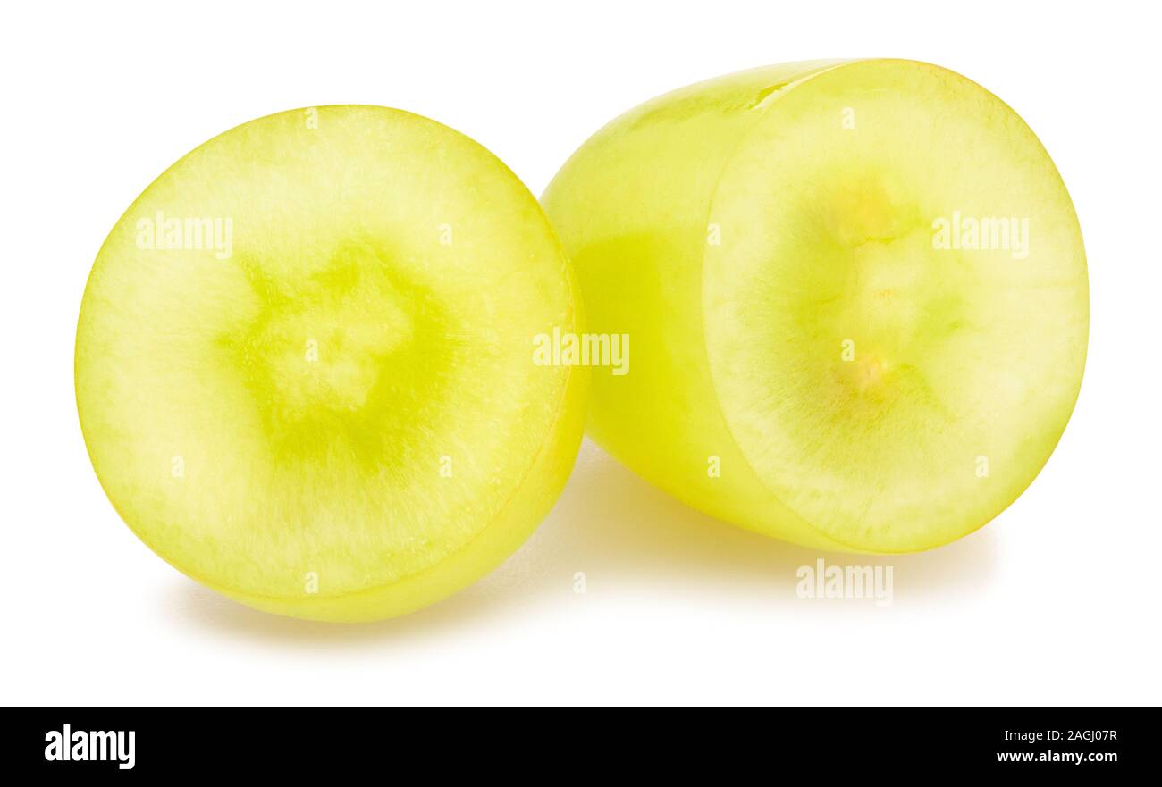 white grape path isolated on white Stock Photo - Alamy