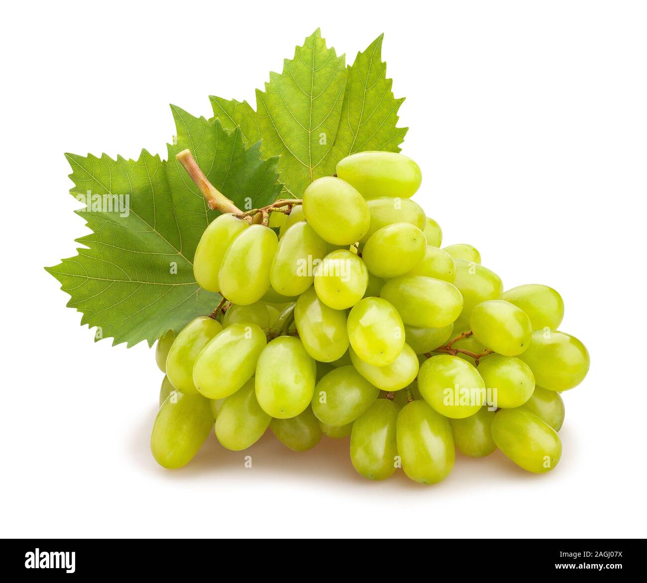 white grape path isolated on white Stock Photo