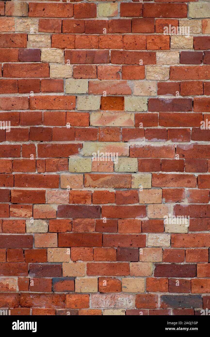 Brick wall. Old industrial building Stock Photo