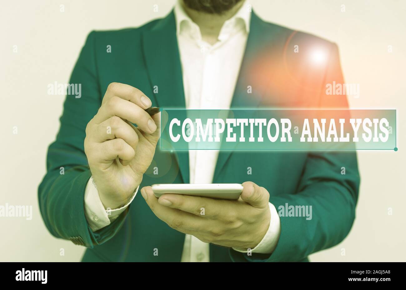 Writing note showing Competitor Analysis. Business concept for ...
