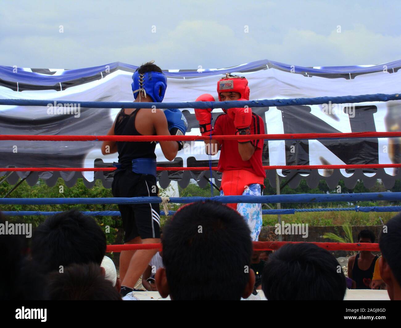Amateur cadet boxing match in San Jose city, Mindoro island, The