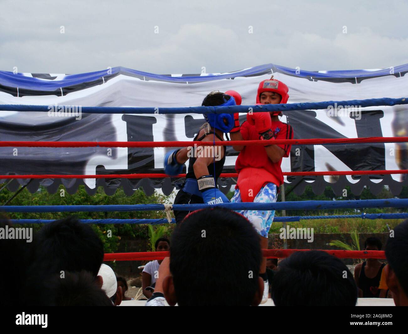 Amateur cadet boxing match in San Jose city, Mindoro island, The