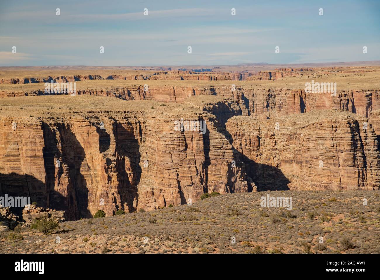 Nature canyon landscape of the Little Colorado River Gorge Overlook at Arizona Stock Photo