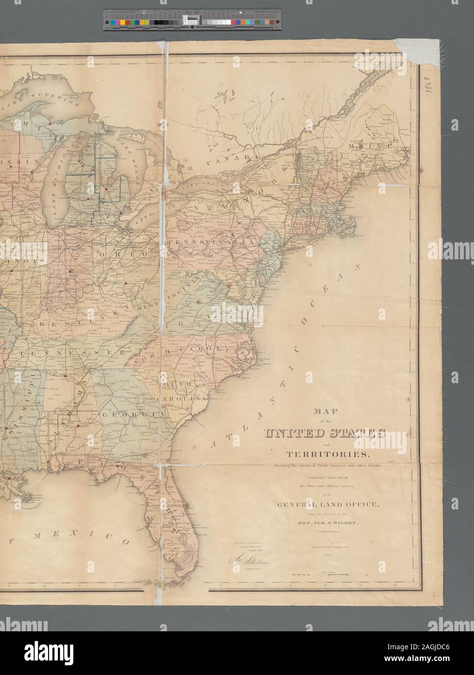 General Land Office Maps Relief Shown By Hachures Also Shows Mine And Mineral Resources And Surveyor General And Land Office Locations From The General Land Office Annual Report 1869 Includes Notes Mapping The Nation Neh Grant