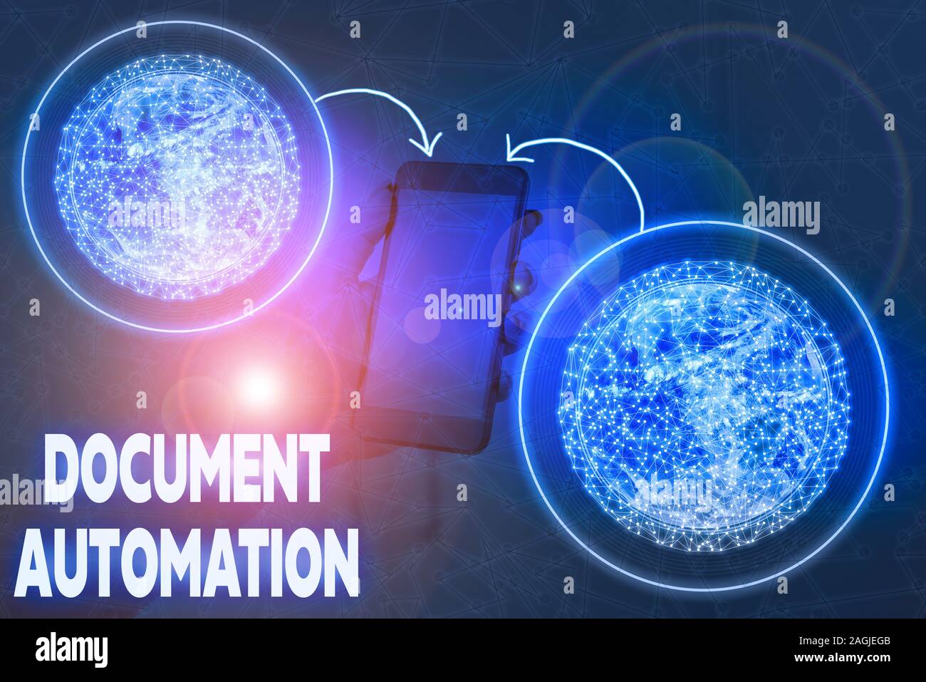 Conceptual hand writing showing Document Automation. Concept meaning