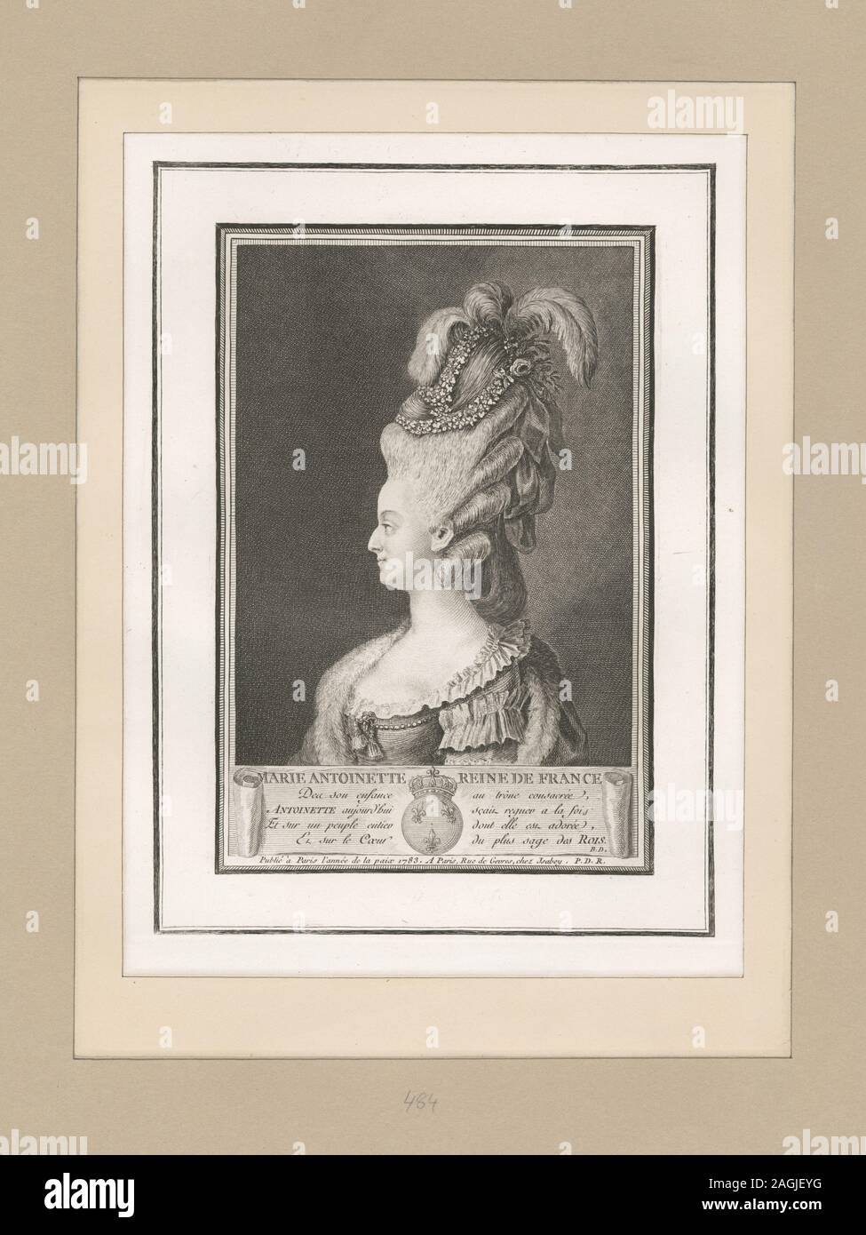 Includes photomechanical reproductions. Printmakers include Francesco Bartolozzi, William Russell Birch, Asher Brown Durand, James Barton Longacre, Archibald Robertson, Samuel Sartain & Hezekiah Wright Smith.  Draughtsmen include David McNeely Stauffer. Title from Calendar of Emmet Collection. EM10196; Marie Antoinette reine de France Stock Photo