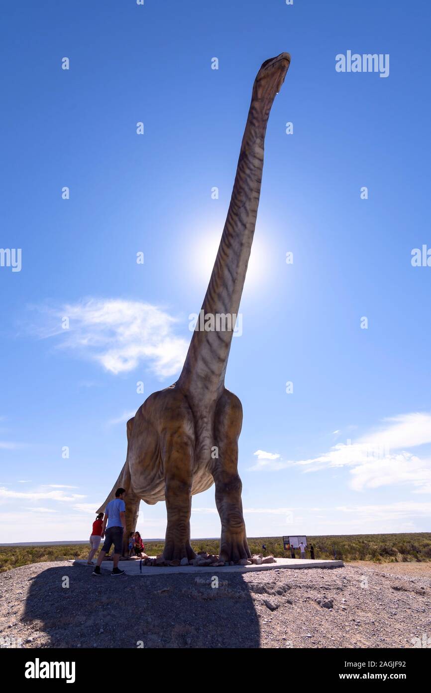 Dinosaur, Patagotitan mayorum, Lower cretaceous period, Trelew, Patagonia, Argentina Stock Photo