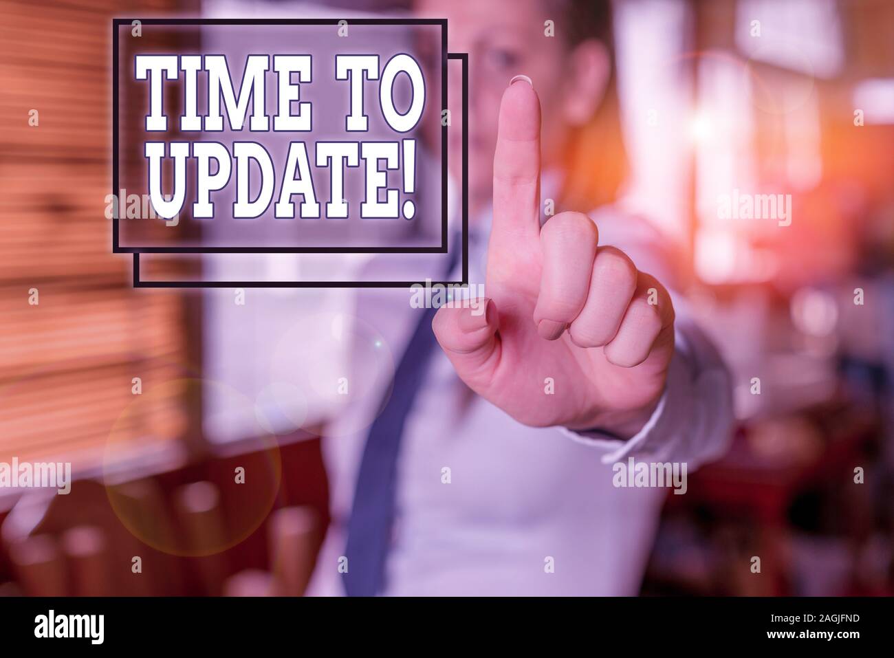 To Be Updated Note Writing note showing Time To Update. Business concept for this is right ...