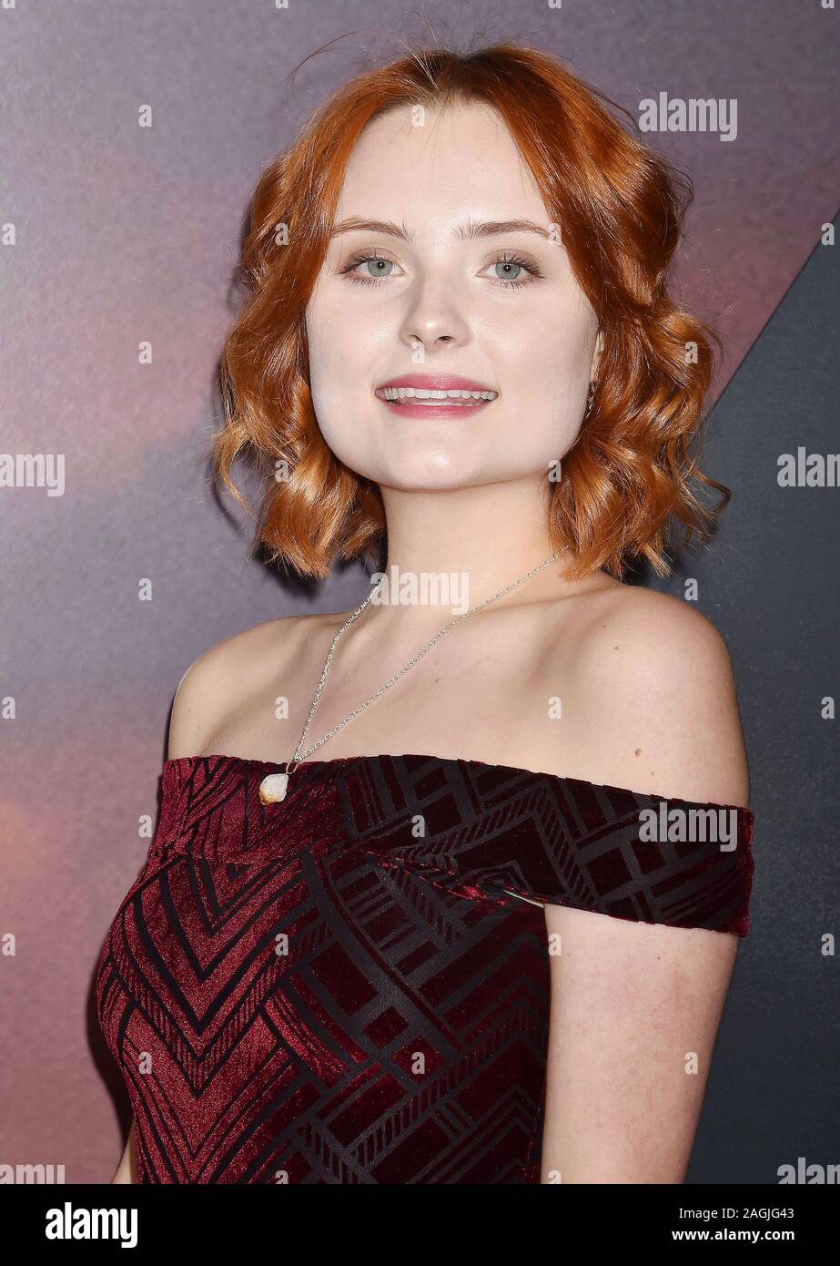 HOLLYWOOD, CA - DECEMBER 18: Josephine Relli attends the premiere of